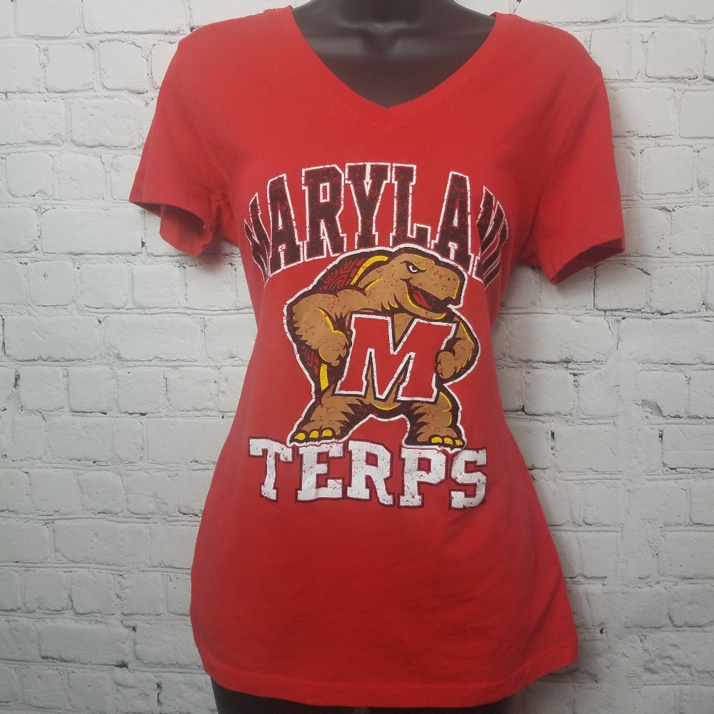 Maryland Terps Fitted Tee - Sz L